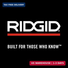 RIDGID 22168 Model VF-99 V Head High Folding Pipe Stand, 12-inch Pipe Stand, Red
