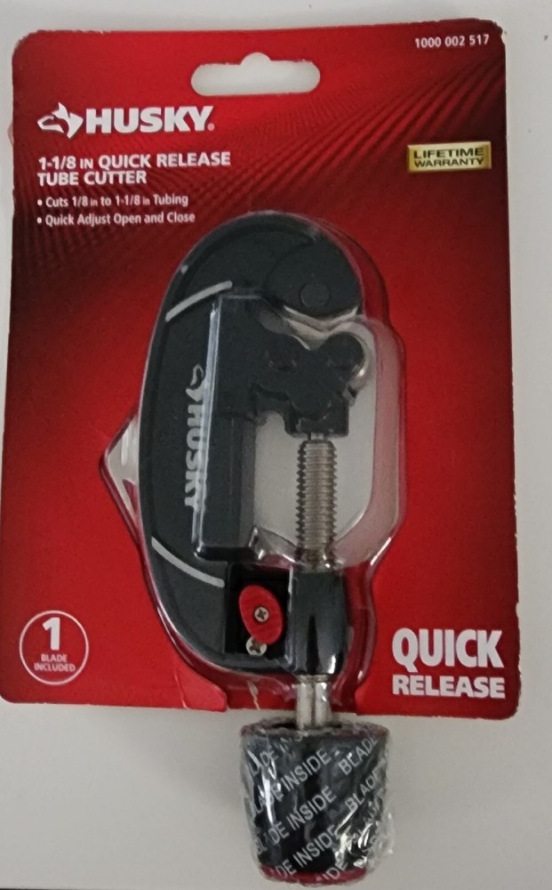 Husky 1-1/8&rdquo; inch Quick Release Tube Cutter 1000002517