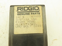 Ridgid 47995 Bolt Dies 3/8&Prime;-16 UNC Right Hand Alloy-Steel