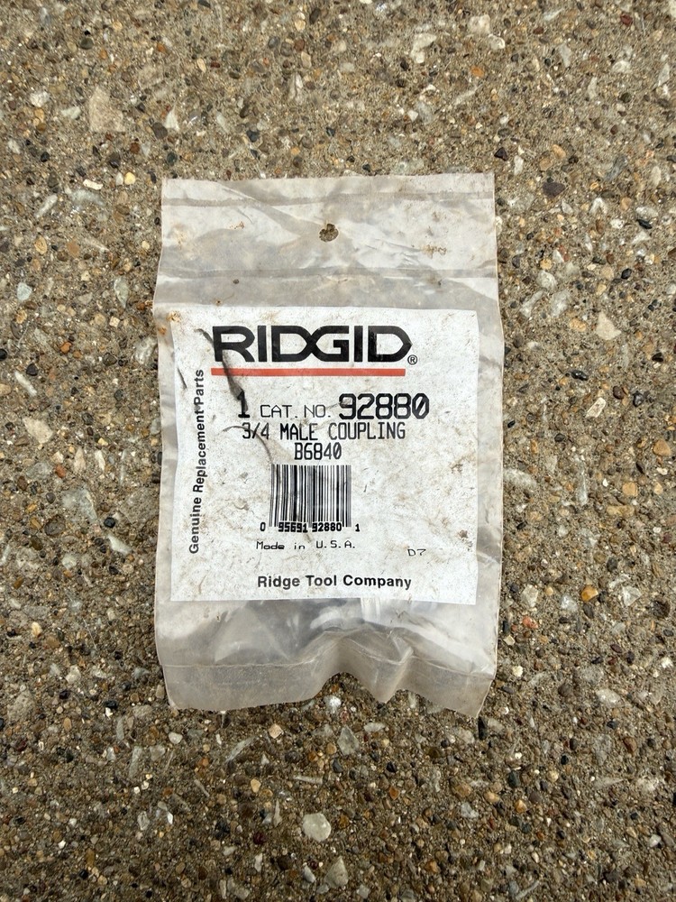 Ridgid 92880 B-6840 3/4&Prime; Drain Cleaning Male Coupling for 3/4&Prime; Cable Tools