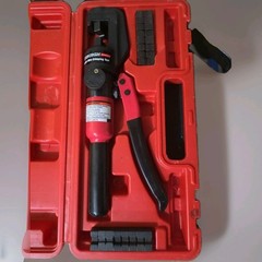 Pittsburgh S4444 Hydraulic Wire Crimping Tool, 9 Dies, Copper/Aluminum