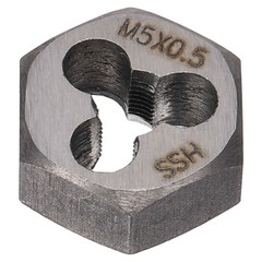 HSS M5 x 0.5 Metric Machine Thread Hex Die Right Hand High Speed Steel