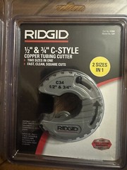 3 RIDGID CONSTANT SWING CUTTER 31622 & 3 C-STYLE CUTTER