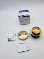 Artiwell TipToe Bathtub Drain Trim Set 3.23&rdquo;x3.23&rdquo;x2.2&rdquo; Brushed Gold 629907BG