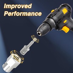 For Stainless Steel Headwind Trailer Crank Handle Cordless Drill Adapter Kit