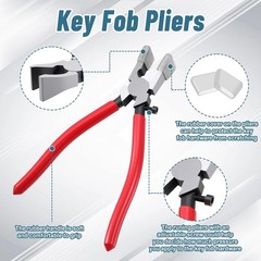 50pcs Key Fob Hardware Set, Lanyard Key Fob Hardware 1 Inch with Keys Fobs Plier
