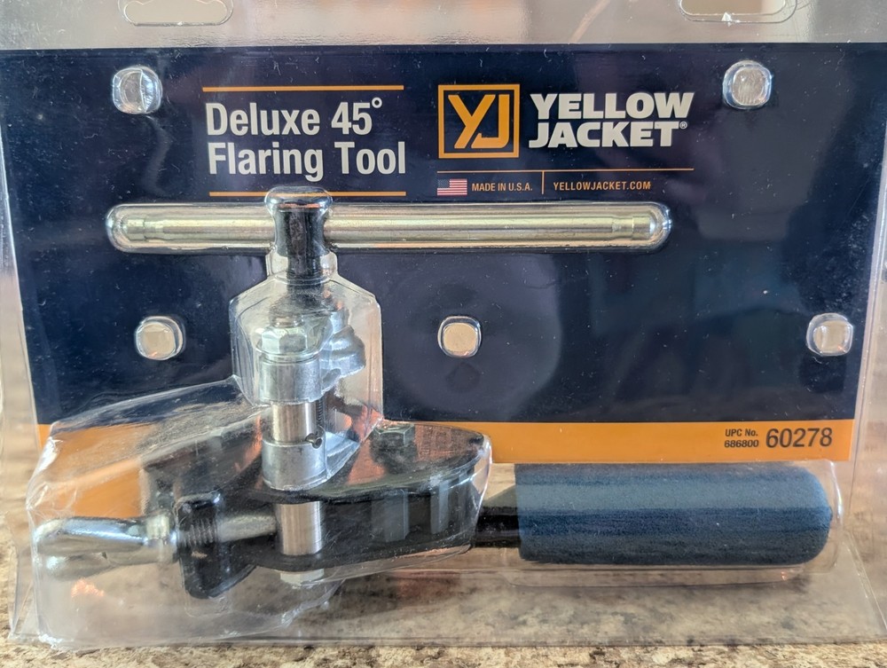 YELLOW JACKET 60278 45 Degree Deluxe Flaring Tool. NEW