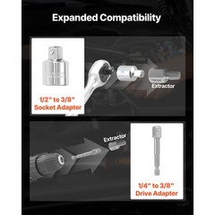Uimoso 65-Piece Screw and Bolt Extractor Set with Drill Bits for Easy Removal