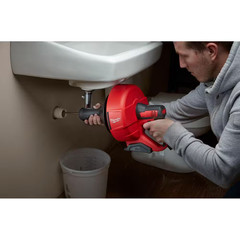 M12 12-Volt Lithium-Ion Cordless Auger Snake Drain Cleaning Kit with 6.0Ah Batte