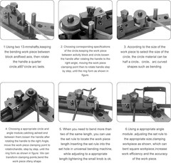 Manual Mounting Mini Universal Bending Bender Forms Wir