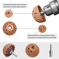 Tire Repair Patch Tools Complete Kit &ndash; 42mm Steel Buffing Wheel, HSS Drill Bi&hellip;