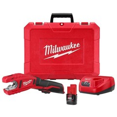 M12 12V Lithium-Ion Cordless Copper Tubing Cutter Kit with 1.5 Ah Battery, Charg