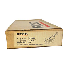 Vintage RIDGID 33040 No.133P Plastic Pipe Cutter 1/4&Prime;&ndash;3&Prime; USA NOS