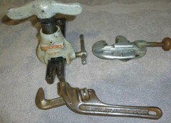 Ridgid Flaring tool, Ridgid #15 cutter, Ridgid E8 Offset pipe wrench, Plumbing