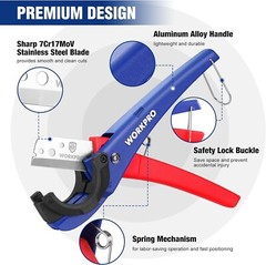 WORKPRO PEX Pipe Cutter Hose Cutter Tubing Cutter w/1/8&Prime;-1-5/8&Prime; Cutting Capacity