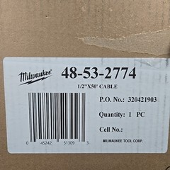 Milwaukee Tool 48-53-2774 1/2&Prime; X 50&prime; Inner Core Coupling Cable