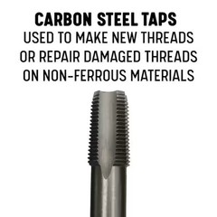 Drill America 1/4 in. Carbon Steel NPT Pipe Tap and 7/16 in High Speed (2-Piece)