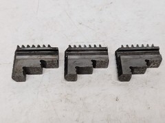 Set of 3 Unbranded 734 Lathe Chuck Jaws as shown in photos, marked 1, 2, 3