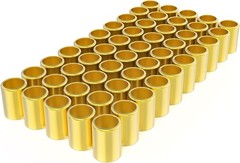 50pcs Hose Ferrules Brass Fitting, 16.5mm Air Hose Crimping Fittings Used in Con