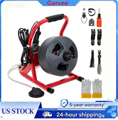 🔥Garvee 50 ft x 5/16 in Electric Drain Cleaner Machine &ndash; Professional Plumbing