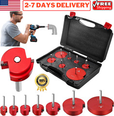 7pcs PVC Pipe Reamer Kit PVC Fitting Plastic ABS Socket Saver for 1/2&Prime; Drills