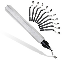 Deburring Tool High Speed Steel Blades 11 pcs for Metal Resin PVC Pipes Edge