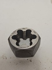Hex Retnreading Die, Uncoated UNC, 1 1/4&times;7, HSS Osborn Uk