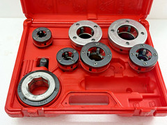 Super Ego BSPT Pipe Threader Set With Carrying Case