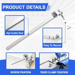 Manual Rebar Bender Steel Wire Tubing Rod Forming Tool for Workbench Use