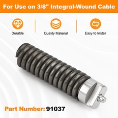 91037 3/8-Inch Integral-Wound Drain Cleaning Cable Repair Coupling
