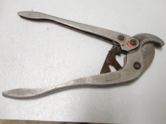 RARE VINTAGE JAPAN XL 17&Prime; LONG PVC Pipe Cutter Cutting TOOL Aluminum Rachet Type