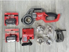 Milwaukee Tool 2870-22 M18 Fuel Compact Pipe Threader With One-Key Kit With Dies