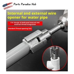 NEW PVC Pipe Threader Kit Integrated Internal & External Pipe Threading-Tool US