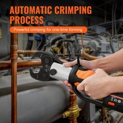 Uimoso 18V Electric Pipe Crimping Tool, 32KN Force, Fits 1/2&Prime; to 2&Prime; Copper Pipes
