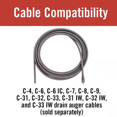 RIDGID T205 C Cutter 1 3/8in Drain Cleaning Cable Attachment Fits 3/8 5/8 Cables