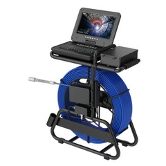 50m Sewer Pipe Inspection Camera 512hz Self-leveling Pipe Camera 10&Prime; Display