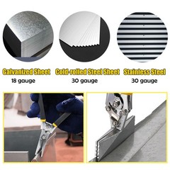 Sheet Metal Hand Seamer 6 Inch Straight Jaw Bender Tool Flattening Non-Slip