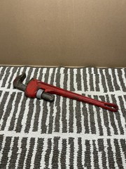 Vintage Sears 18&Prime; Heavy Duty Pipe Wrench Ridge Tool Co USA 30854