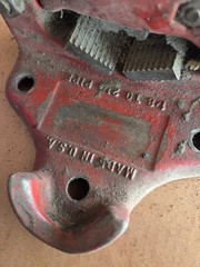RIDGID BENCH YOKE VISE 1/8&Prime; to 2 1/2&Prime; PIPE MADE IN USA Vintage