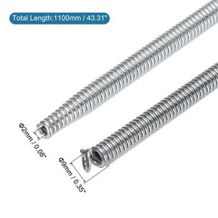 Spring Tube Bender Steel 1100mm 43.31&Prime; Long for 12mm 0.47&Prime; Copper Pipe