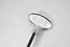 Pure-Fire USD Products Valve Key T-Handle Propane Tank Turn Key Chrome