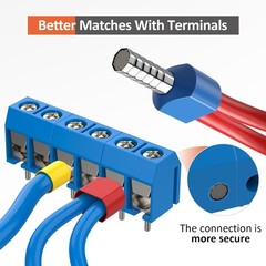 Octagonal Crimping Pliers Tool Kit with 1250PCS Single & Twin Ferrule Connectors
