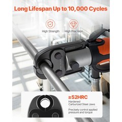 Uimoso 3PCS VMP Pressing Jaws 1/2&Prime;, 3/4&Prime;, 1&Prime; Compatible with 32KN Press Tools