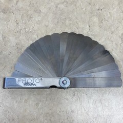 Proto #000AA 1/2&Prime; x 3&Prime; 25 Blade Master Feeler Gauge Set with Steel Holder