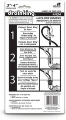 H34 Water-Powered Drain Cleaner for 3-4 Inch Pipes &ndash; Cleans Clogs Effortlessly