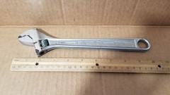 RIDGID #710 10&Prime; Forged Steel Adjustable Wrench Made in USA Working VGC
