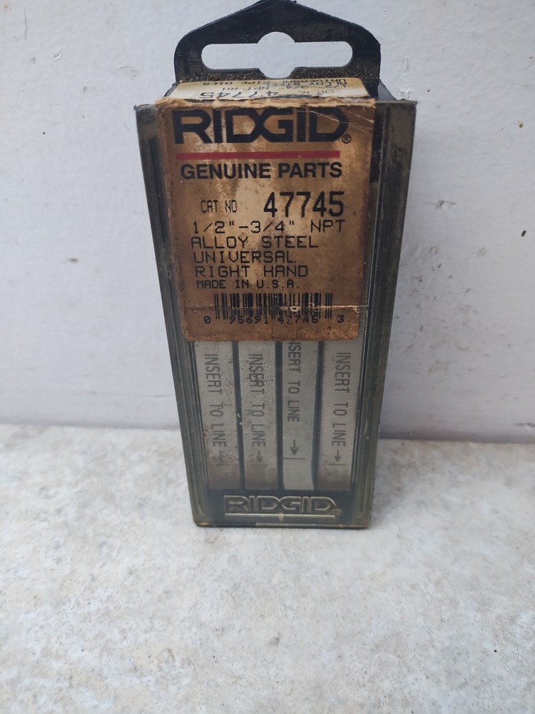 RIDGID 47745 Alloy Steel Universal Right Hand Pipe Die, 1/2&Prime;-3/4&Prime; NPT