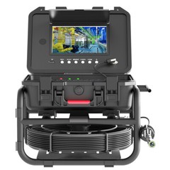 9&Prime; 40M Pipe Sewer Inspection Camera w 512hz Self-leveling Keyboard Meter Counter