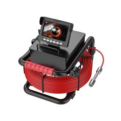 30M Pipe Inspection Video Camera 17mm 1000TVL 4.3inch Monitor 16GB Sewer Camera