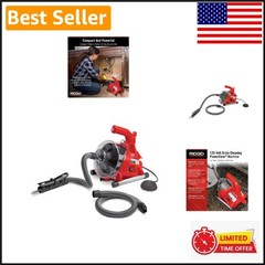 PowerClear 120V Drain Cleaning Machine Kit with AUTOFEED &ndash; Clear Tough Clogs